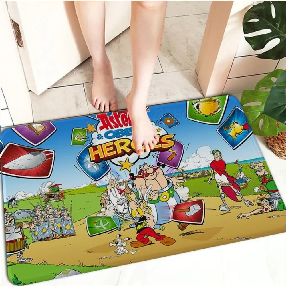 Anime A-Asterix And O-Obelix Floor Mat Floor Mat Retro Multiple Choice Living Room Kitchen Rug Non-Slip Modern Home Decor