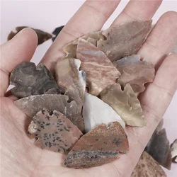2pcs/pack Arrow Point Natural Agate Crystals Real Agat Quartz Mineral Specimen Reiki Energy Stones Ornaments for Handmade DIY