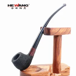 Handmade Pipe Briar  3MM Filter Smoke Pipet Heather Root Solid Wood Tobacco  Long Pole Reading Pipe For Men and Women