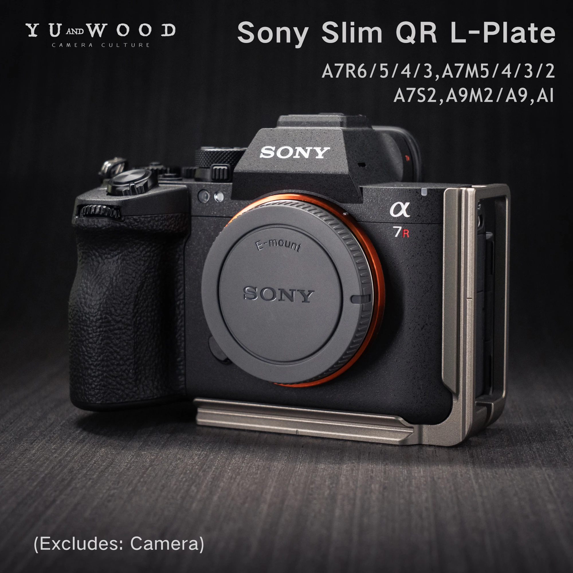 yuwood-a7m5-r6-r5-a1m2-a9-piastra-di-montaggio-a-l-per-sony-alpha-7-series-con-piastra-a-sgancio-rapido-arca-swiss-filettatura-1-4-20