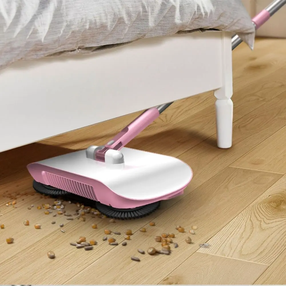 Home Handheld Sweeping Machine Automatic Floor Sweeper Combination of Broom and Mop Hand Push Type Scoop Lazy Cleaning Tool