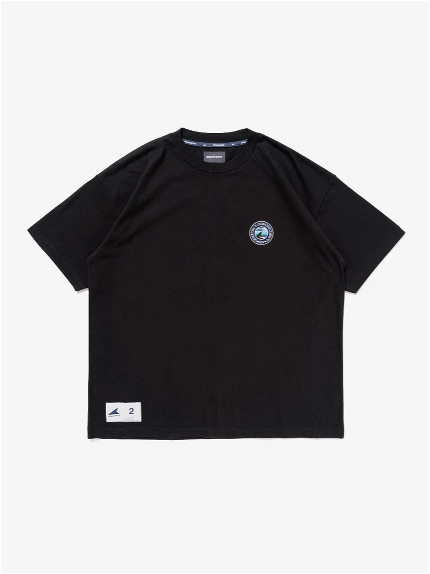 DESCENDANT embroidered small label heavy letter print short-sleeved T-shirt DCDT