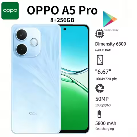2026 (Latest Model) OPPO A5 Pro Global Edition Sma...