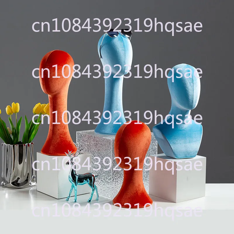 Wig Head Model Props Hat Stand Fake Head Accessories Display Stand Necklace Stand Model Head Can Be Inserted