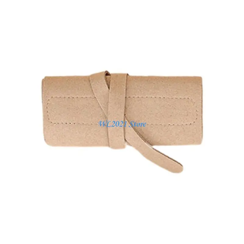 

G5GC Portable Jewelry Storage Bag Roll Foldable Jewelry Bag for Necklace Earrings