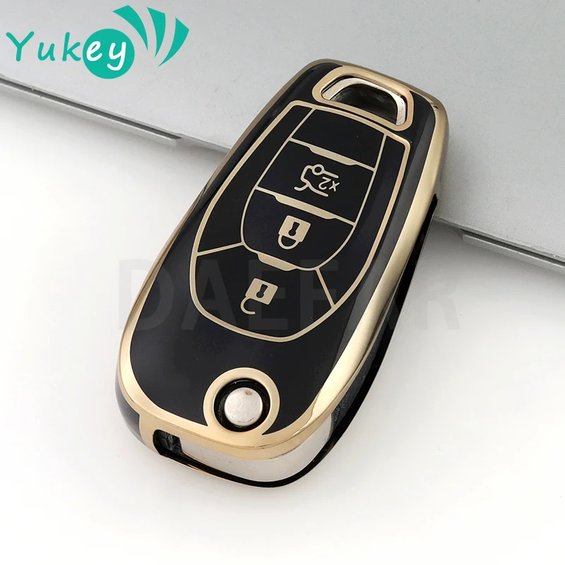 3 Buttons TPU Key Car Key Case for Chevrolet Cruze Spark Sonic Camaro Volt Bolt Trax Malibu Flip Full Cover Protector