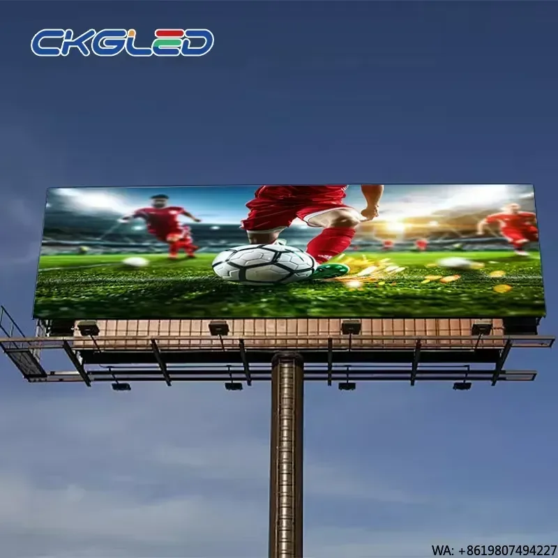 For Outdoor Fixed Full Color LED Display Screen Iron IP65 Waterproof P6 Advertising Billboard with SDK Function for Airport