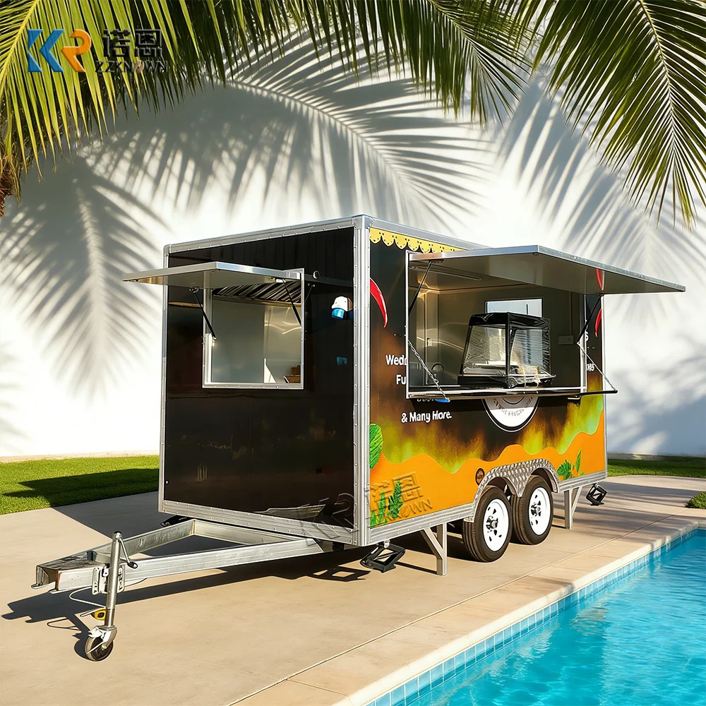 

Remolques De Comida Outdoor Coffee Juice Bar Lemonade Donut Cart Icecream Truck Fast Food Trailers Fully Equipped Kitchen