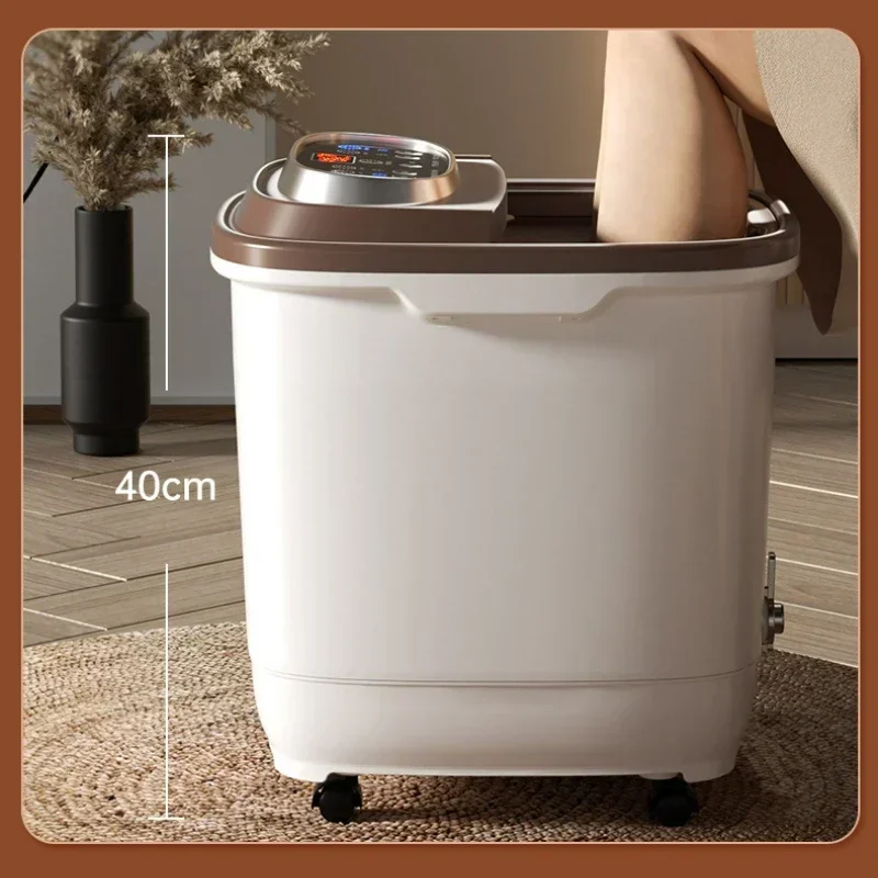 Luxurious Home Electric Massage Footbath, Heated Constant Temperature, Fully Automatic Foot Spa Machine, Electric Footbath