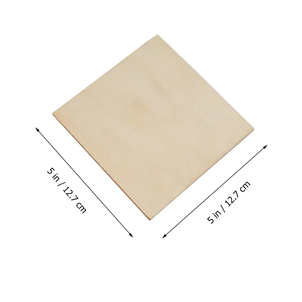

36 Pcs Wooden Ornaments Rectangular Slices Chips DIY Handicraft Accessories Square
