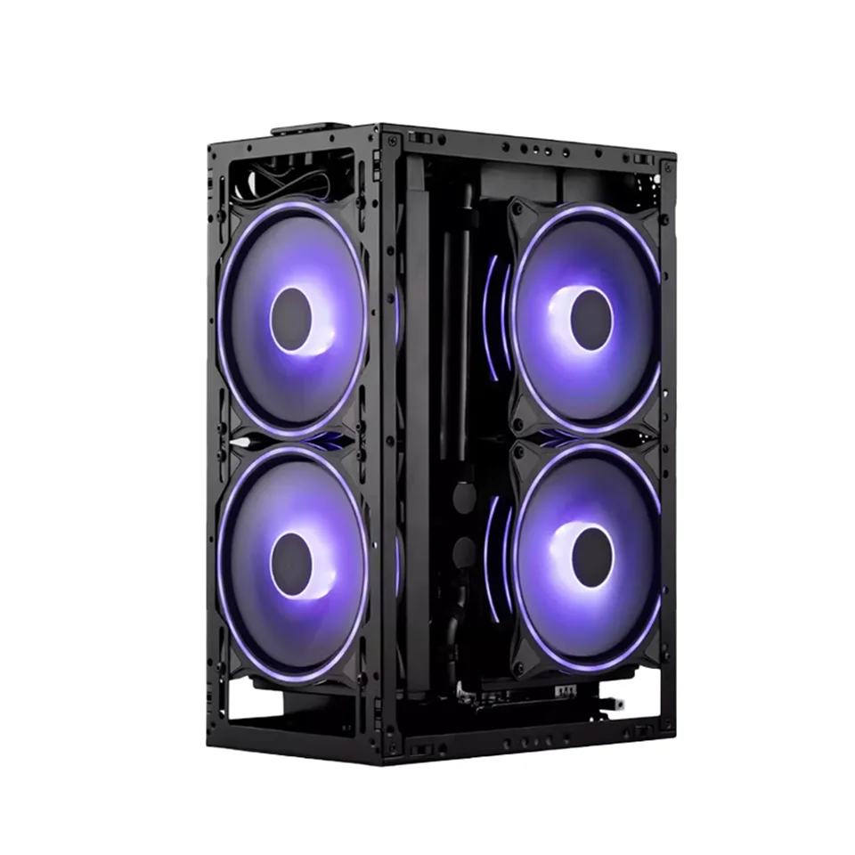 Meshroom S V2 Without Graphics Card Extension Cable ITX Desktop Chassis, 4-slot Mesh Graphics Card 280 Water-cooled