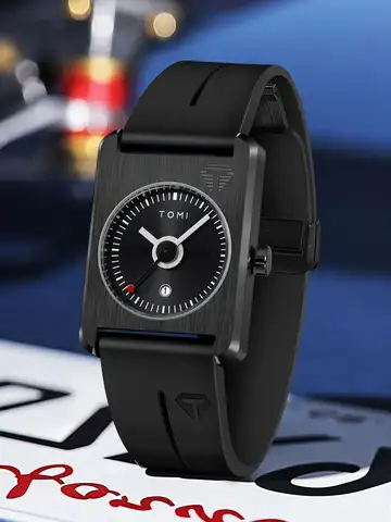 Men's fashion watches quartz watches square small dial wrist watches magnetic buckle watches simple leisure watches