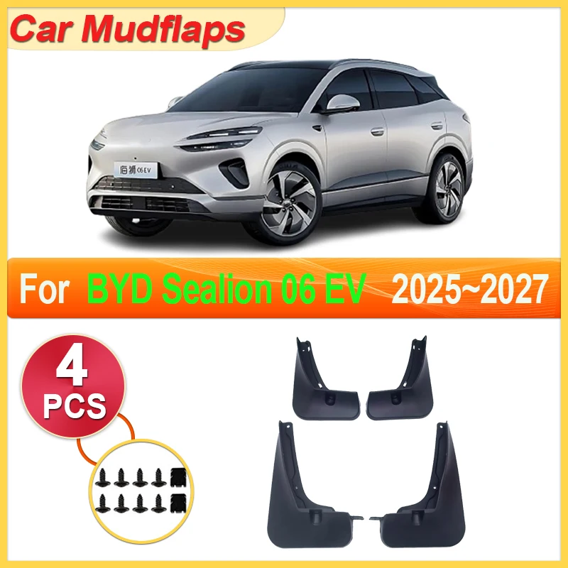 

Car Mudguards Parts For BYD Sealion 06 EV 2025 2026 2027 Front Rear Wheel Mudflaps Fender Flare Cover Guard Auto Mud Accessories