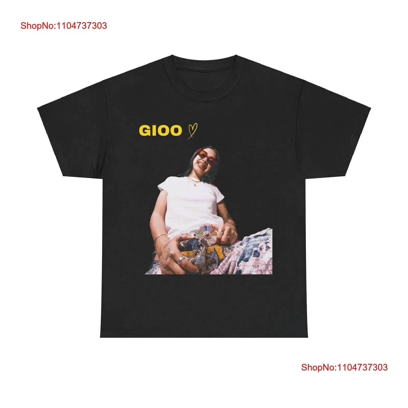 

Футболка Ft Gioo Giovanna Ramos Merch, винтажный стильный повседневный топ унисекс с графическим рисунком для повседневной носки, дизайнерская одежда