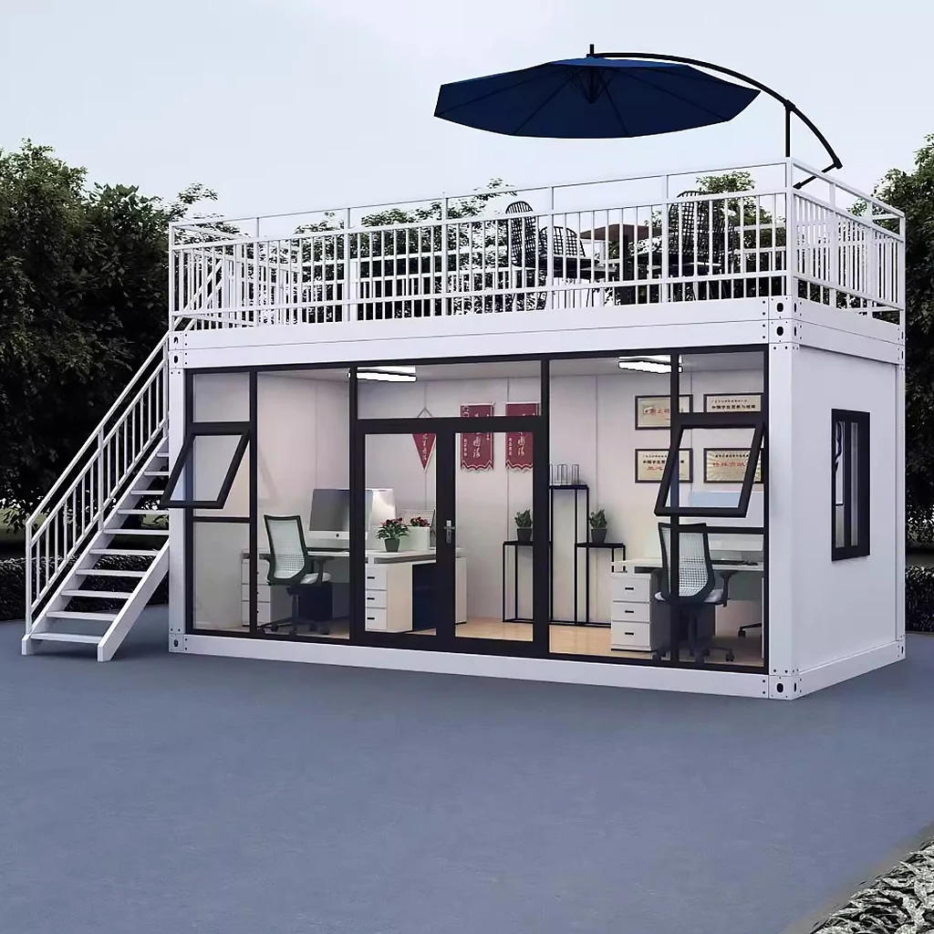 Customized Double Two-Storey Residential Container House Small Prefabricated Living Office Quick Assembly Movable