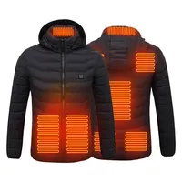 Thermal Warm Outdoor Camping Hiking Jacket Heated Jacket Men Women Winter Warm USB Heating Vest Smart Hooded Heated Coat Clothes