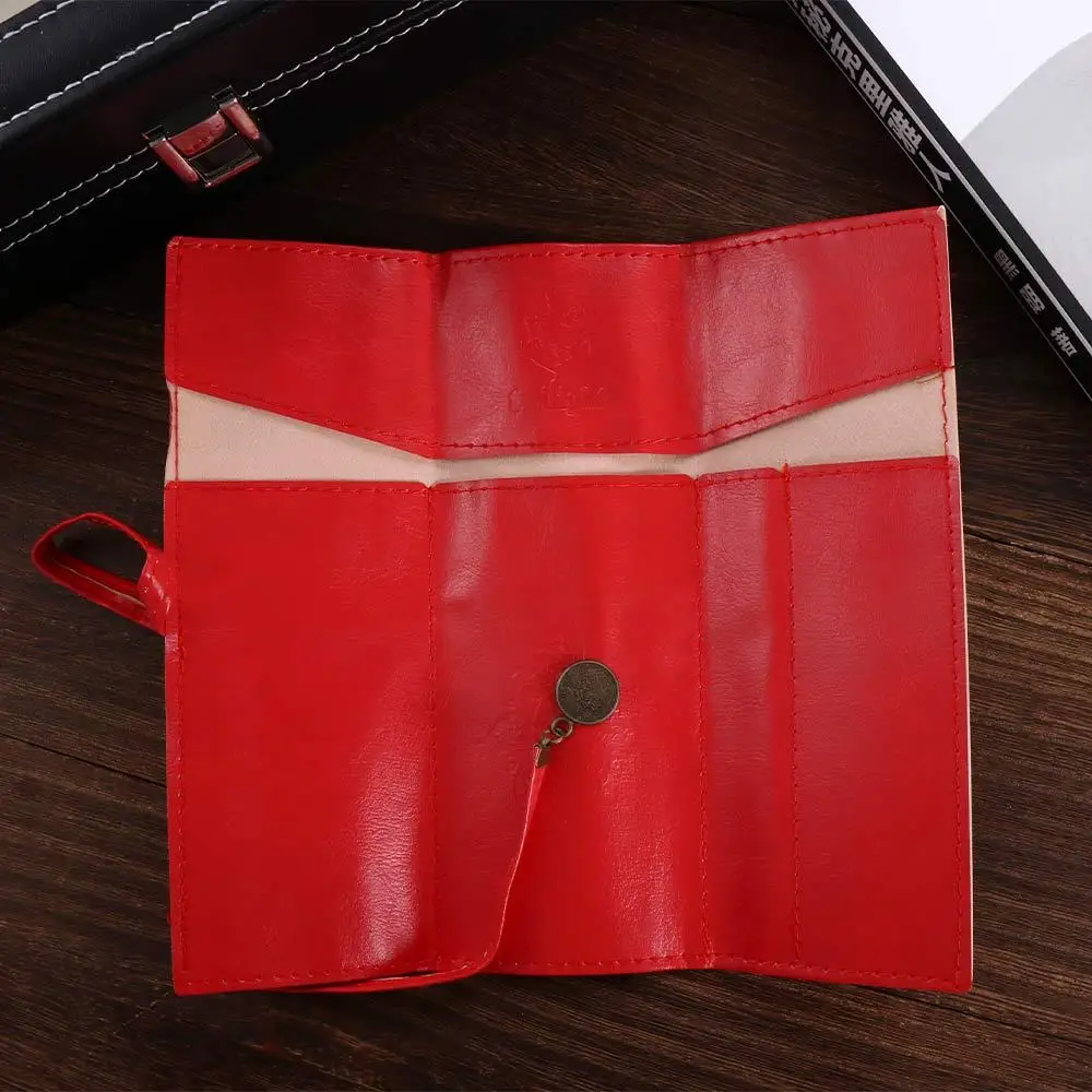 

Supplies PU Leather Retro For Girls Makeup Brush Organizer Cosmetic Bag Roll Pen Bag Vintage Pencil Case Roll Pencil Bags