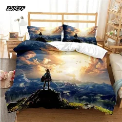 3D Printed Legend Zeldas Bedding Set Duvet Cover Bedroom Comforter Covers Single Twin King Size Quilt Cover Home Textile 2/3PCS