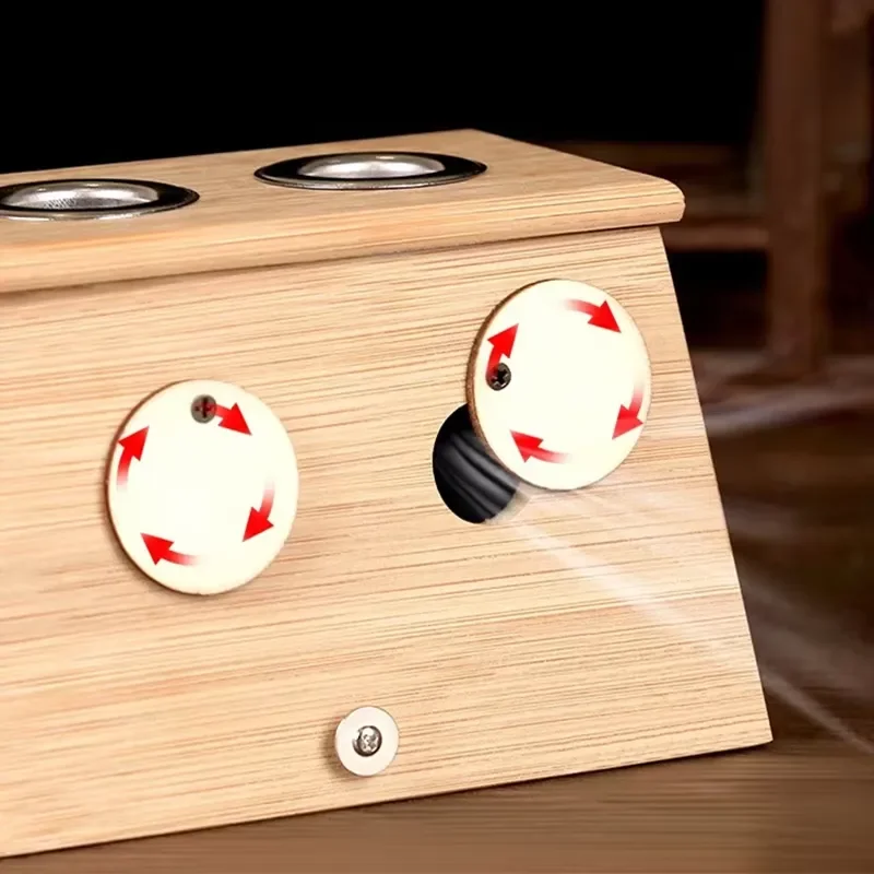 Moxibustion Box Portable Smokeless Wellness Device for Home Care Natural Bamboo Heat Therapy Tool Universal Size for Body