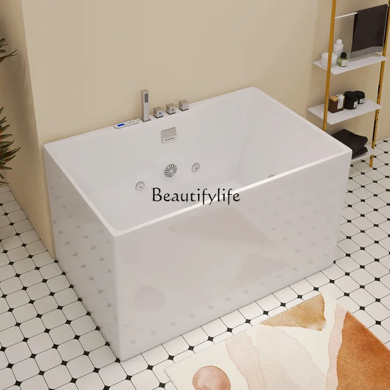 

Small apartment Japanese-style deepened sitting bathtub acrylic integrated freestanding