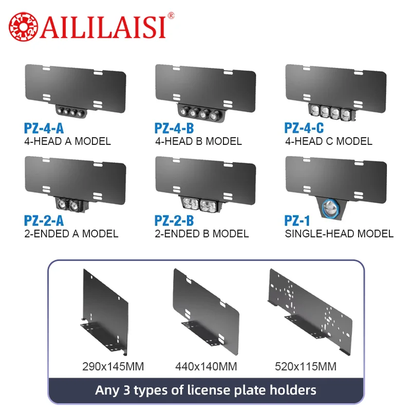 Aililaisi Universal LED Lens Headlights Light New Condition License Plate Lamp for Ford Focus Mk3 Offroad Auxiliary Strobe Lamp