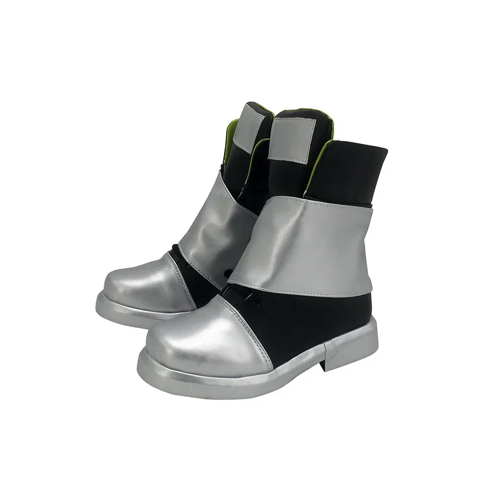Arknights Silence Cosplay Boots Silver Shoes Custom Made Any Size