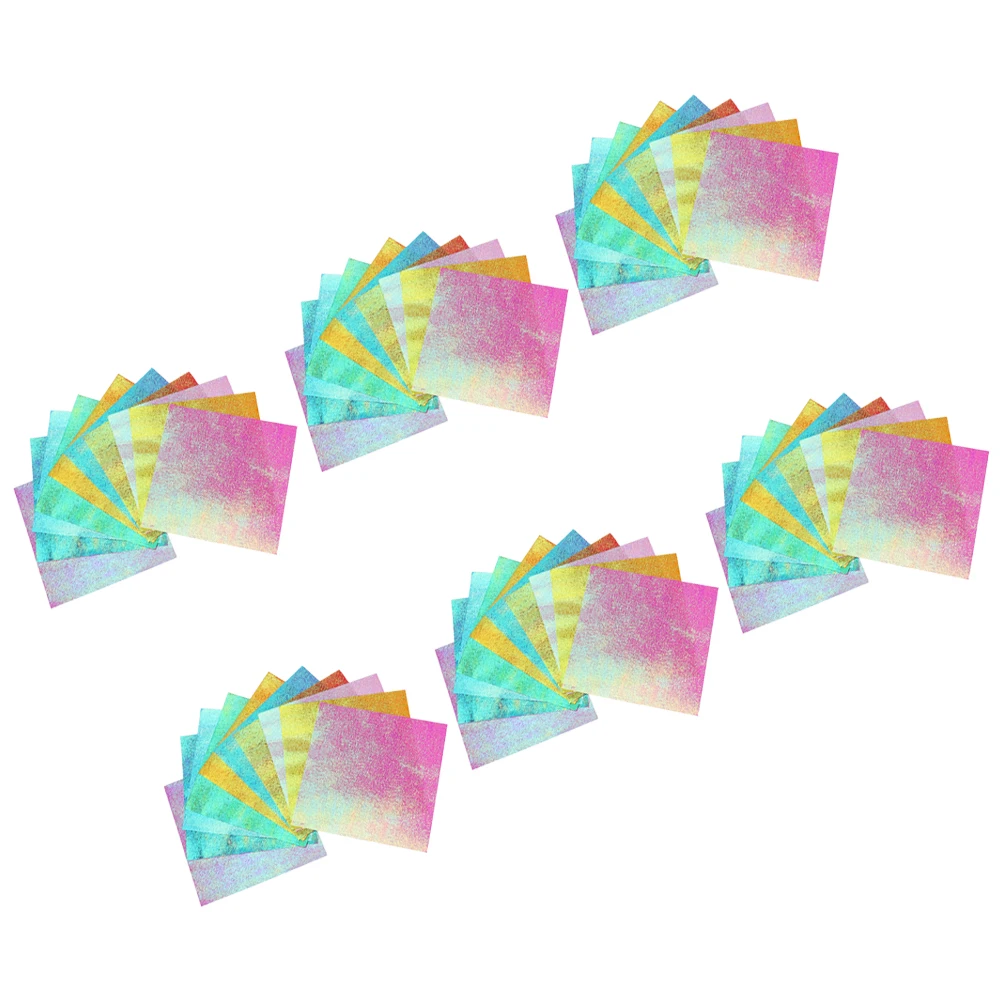 Shiny Craft Paper 15Cm Square Iridescent Origami Sheets For Diy Scrapbooking Glitter Paper Pearlescent Art Projects
