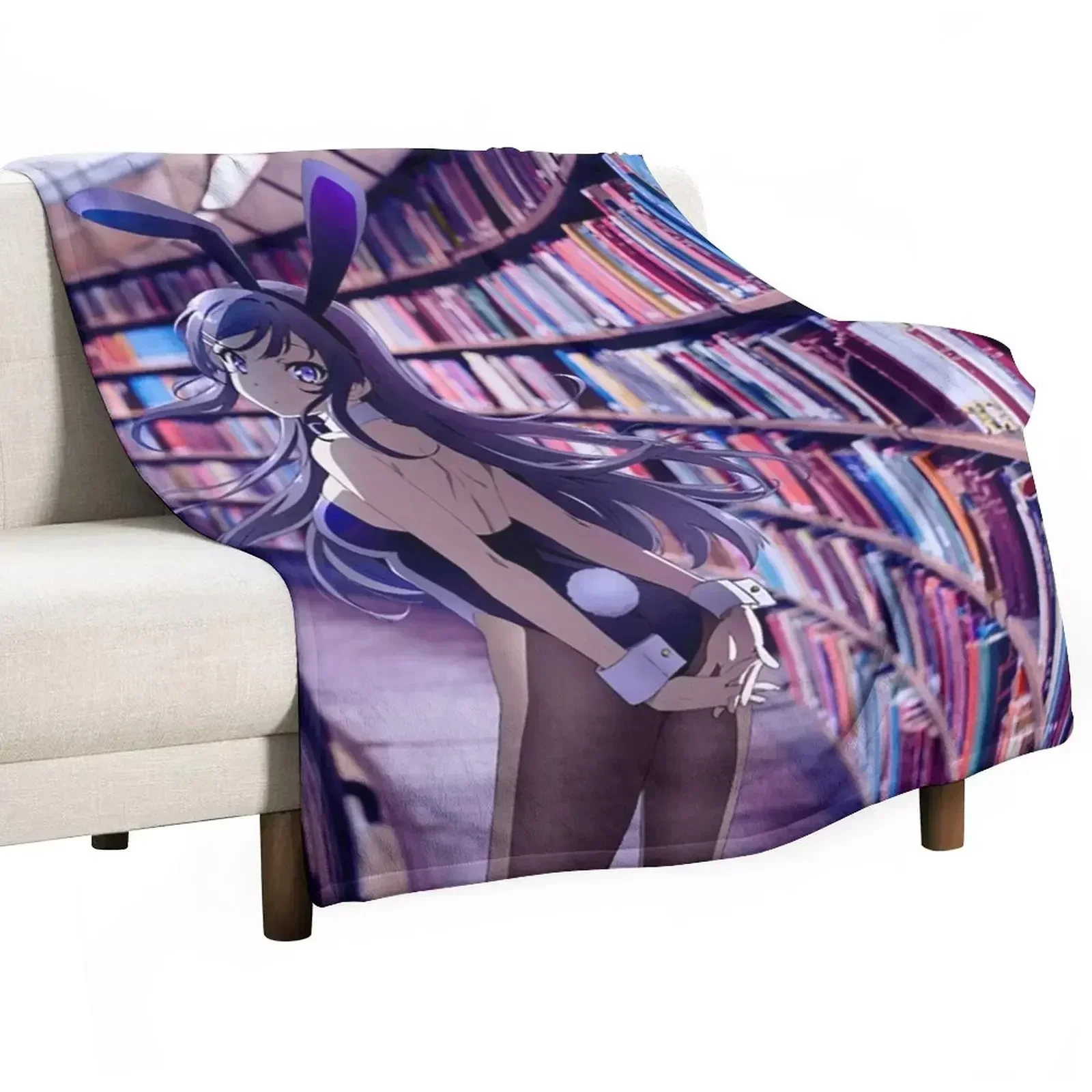 

Mai Sakurajima Throw Blanket Soft Cozy Blanket for Pet Kids Adults