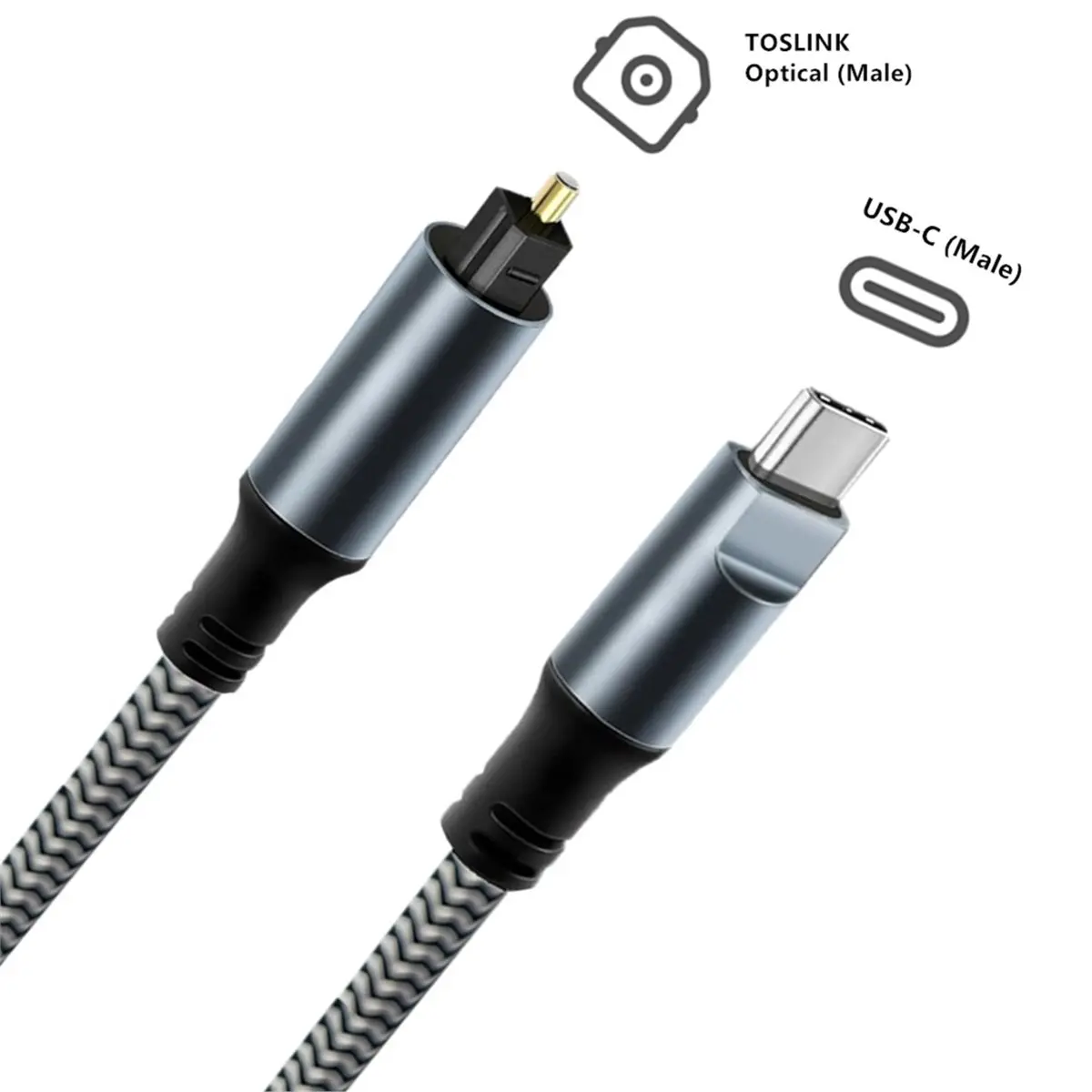 

Новый электронный оптический аудиоадаптер USB-C (штекер) - TOSLINK (штекер) / Цифровой конвертер USB-C в SPDIF для подключения к компьютеру/ноутбуку