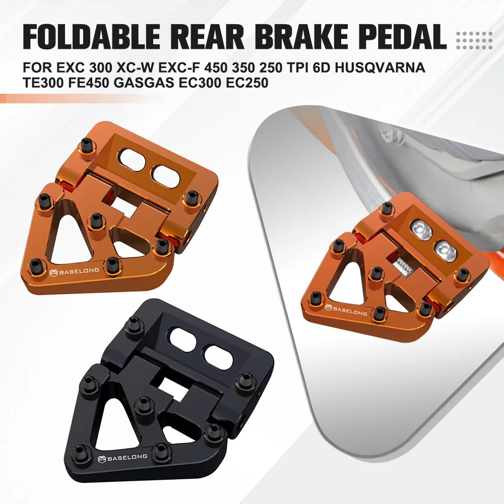 

Складная задняя педаль тормоза, ступенчатая пластина для HUSQVARNA TE FE TX FX TC FC EXC EXCF SX SXF XC XCF 125 250 350 450 500 701 ENDURO