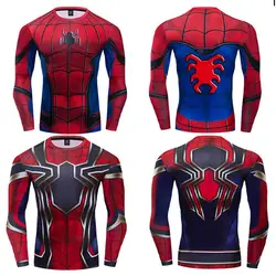 Superhero Spider-Man Tights Cosplay Costume Ant-Man Ron Black Panther Man Mark Armor Series Quick-Drying Sports Marvel Fan Gift