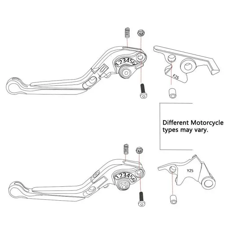 2023 Adjustable Brake Clutch Levers Handle Hand Grips Ends Motorcycle For Honda CMX 500 300 CMX500 CMX300 Rebel REBEL 2017-2022