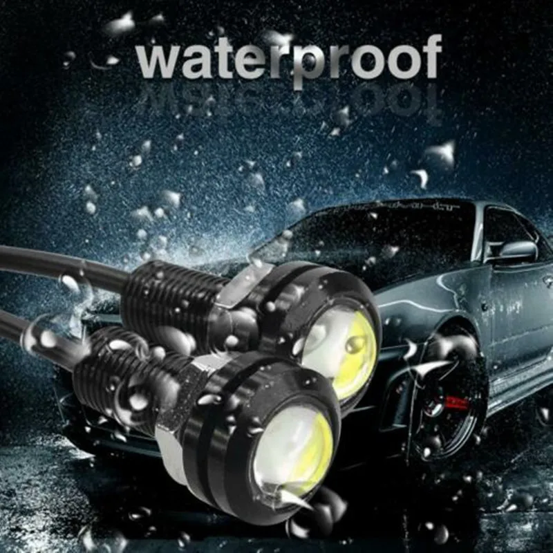 Universal Car Eagle Eye LED Light  18mm 23mm 12V Daytime Running Light for Motorcycle Auto Parking Singal Lapms