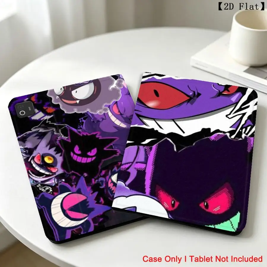 with Pencil Slot Case for Xiaomi Redmi Pad SE K Pad 8.8 9.7 12.4 Inch Pad 5 6 7 8 Pro Pad 6s Pro 7 Ultra Anime Pokemon Gengar