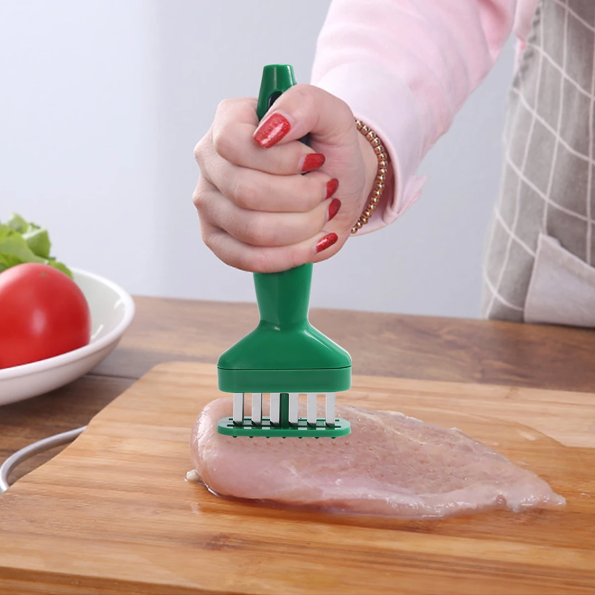 

Meat Tenderizer Steak Loosening Machine Cover Plastic Kitchen Tool Long Lasting Use Efficient Meat Maker Props
