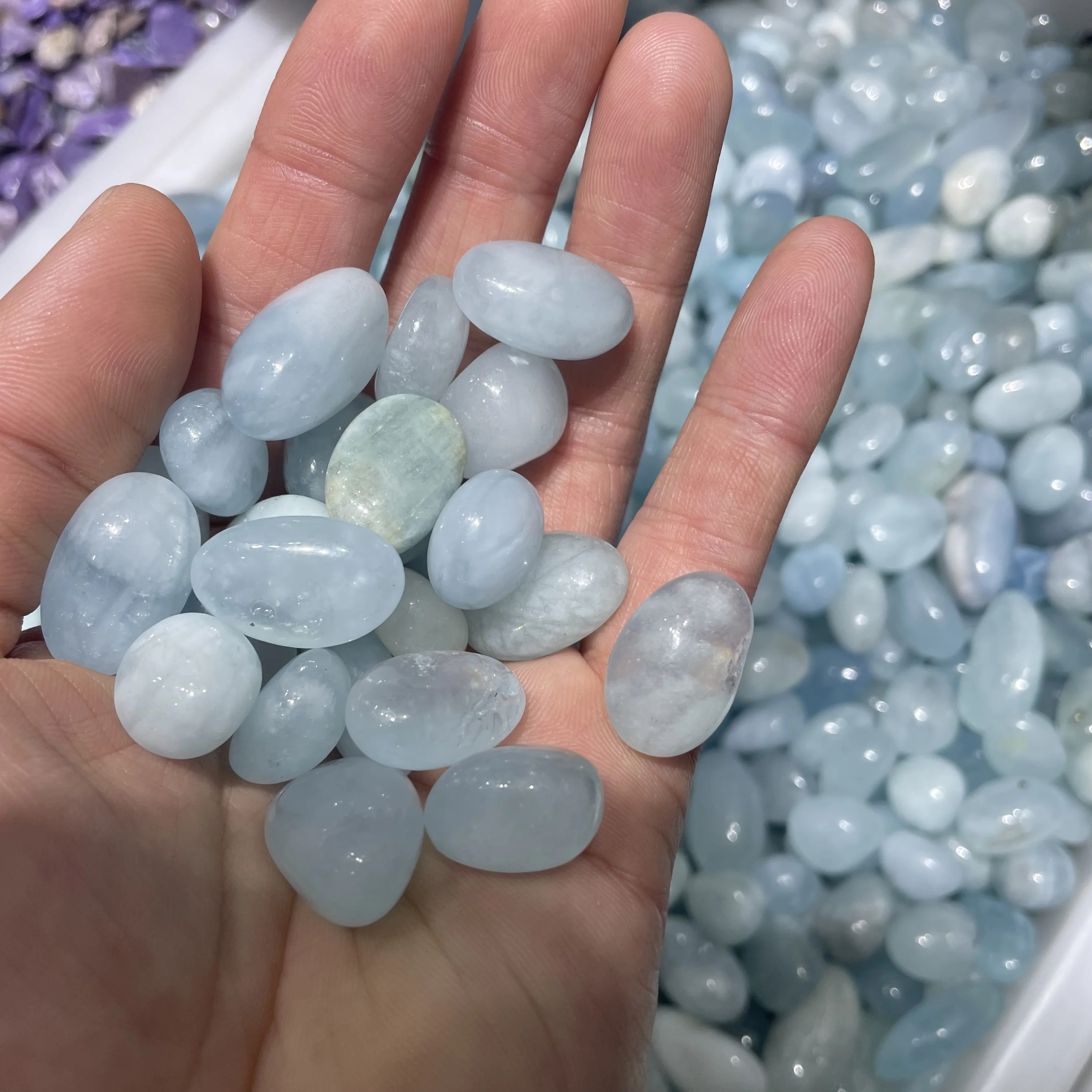 

1000g Natural crystal stone Aquamarine Protolith Tumbled Stone Healing Reiki Crystal Chakra Home Decor Garden Flower Decorative