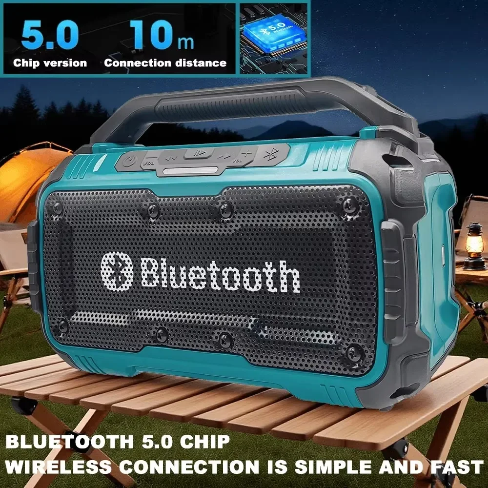 Dual Channel Subwoofer Loudspeaker 3D Outdoor For DeWalt /Milwaukee Makita Cordless Bluetooth Portable Surround Speakers view 4