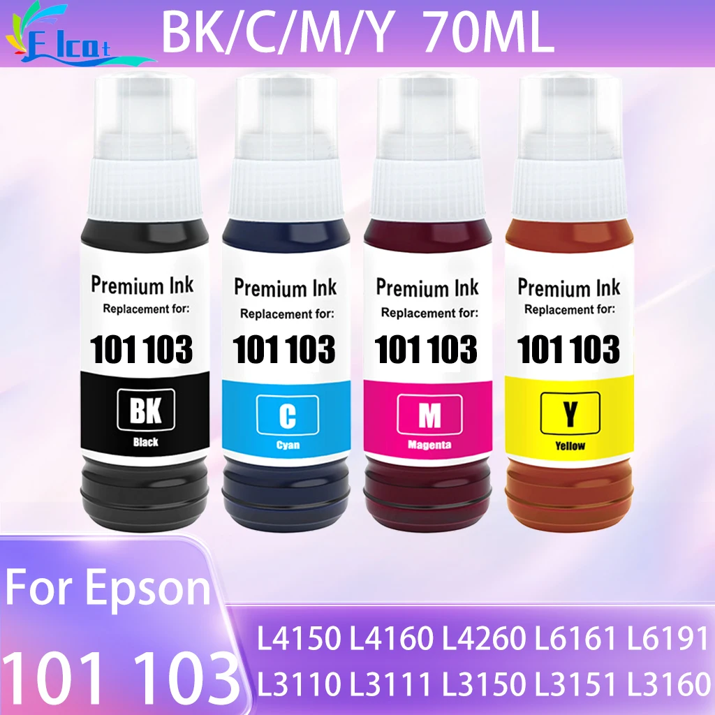 

T101 T103 101 103, сменные чернила для Epson 101 103, красящие чернила EcoTank L1110 ‎ L1210 L3100 L3101 L3110 L3150 L3151 ‎ Принтер L3160 L3250