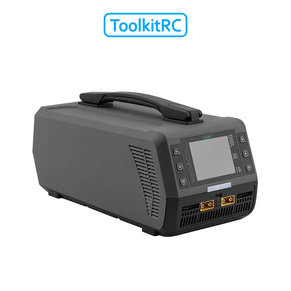 Toolkitrc M8DAC 100-240V 1200W Dual Charger/Discharger 65W Fast Charger For 1-8S Lipo