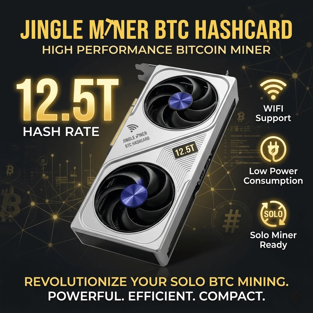 Immagine 3: Nuovo Jingle Miner BTC Hashcard 12.5Th/s Magic Miner WIFI per Mining Domestico 200W, Miner Bitcoin SHA-256, Miner BTC a Basso Consumo e Silenzioso