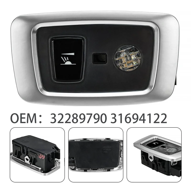 A90Q-Car القراءة مصباح قبة ضوء قطع غيار السيارات لفولفو XC90(16-) XC60(18-) أرقام الجزء 32289789 32289790 #6