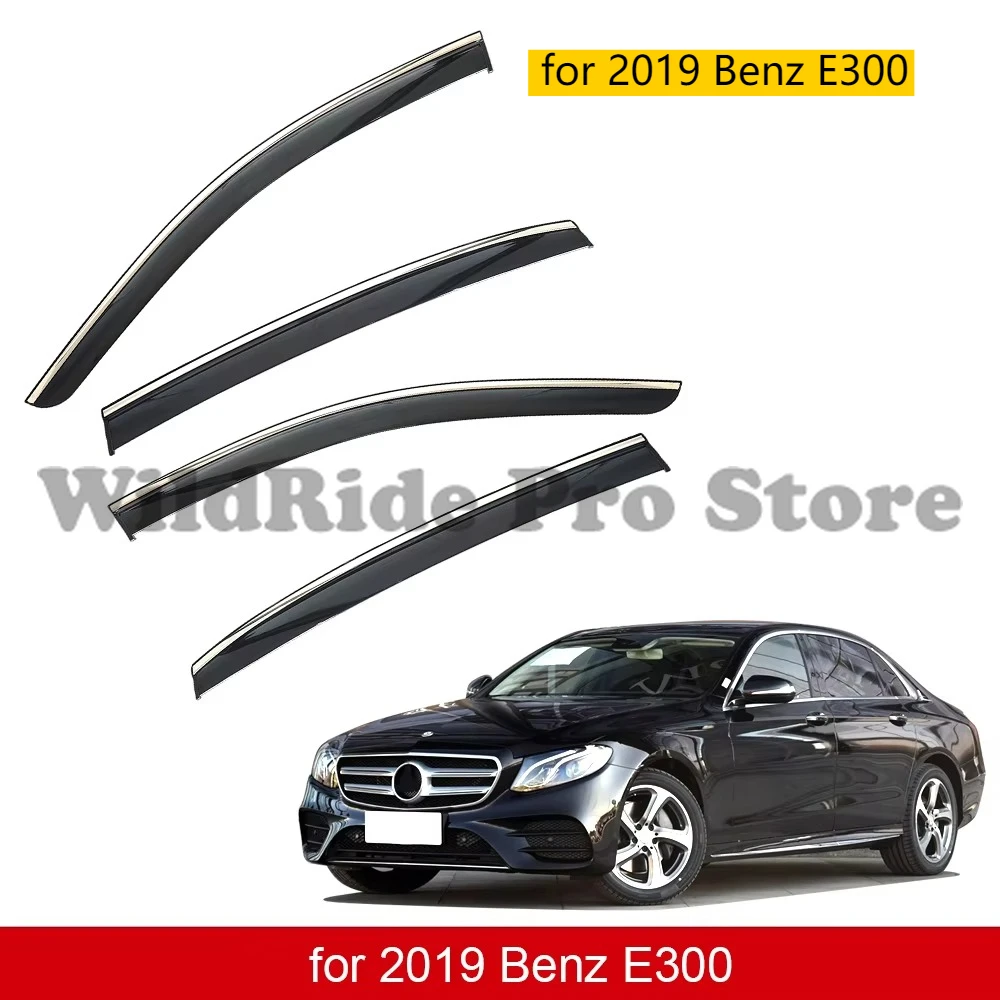 

Side Window Vent Visor Deflectors Rain Guards for 2019 Benz E300 Ventvisor Rain Guards, Window Visors for Cars, Vent Deflector