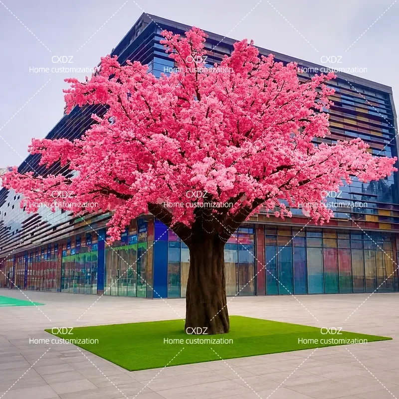 Large Artificial Cherry Blossom Tree Fake Banyan Peach Ginkgo Decoration for Landscaping Square Outdoor Indoor Event Party