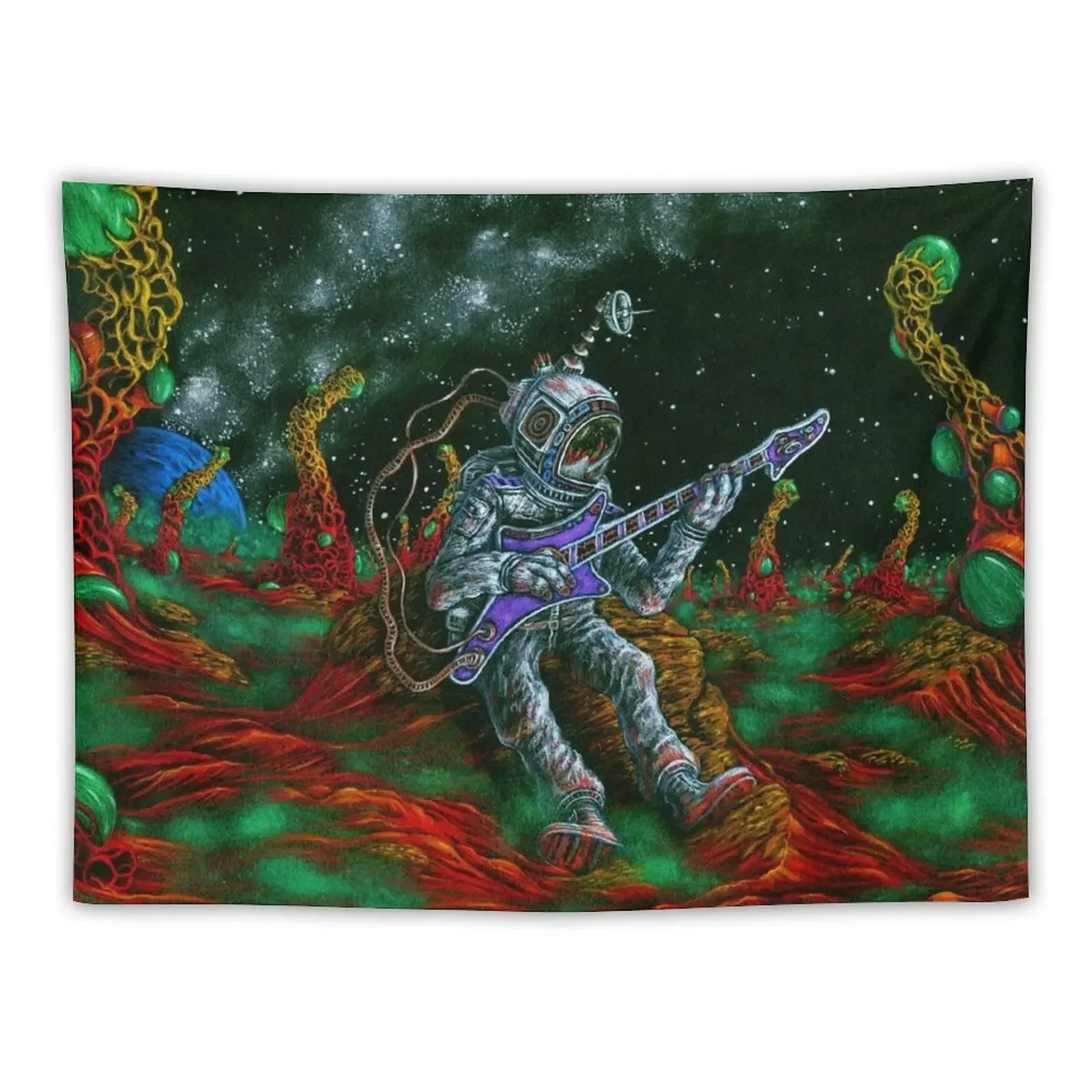 MUSIC IS HIS OXYGEN! Tapestry Tapete For The Wall Wall Decor Tapestry