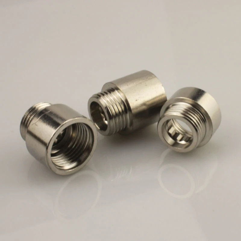 3Pcs Tap Extension 1/2inch Stainless Steel Tap Extension Thread Fitting