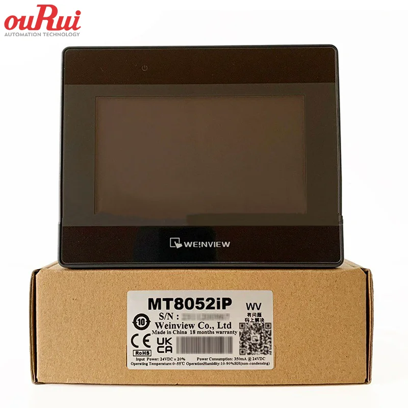 Weinview/Weintek 4,3-calowy ekran dotykowy HMI z Ethernetem MT8052iP Komputery przemysłowe i interfejsy człowiek-maszyna