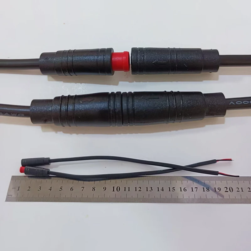 20cm Waterproof Wire M6 M8-2/3/4/56-Core Male and Female Head Docking Plug Connector Cable Signal Sensor