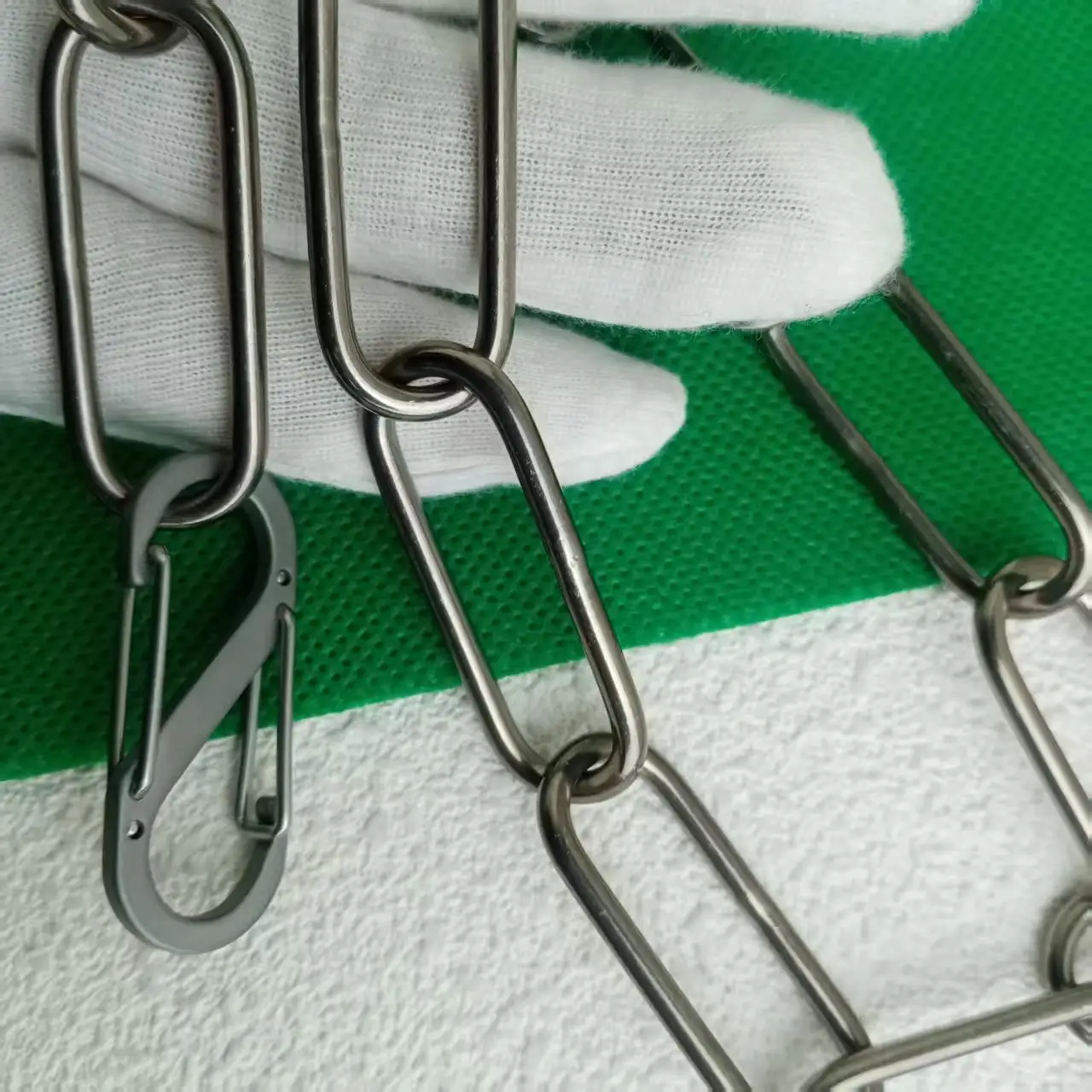 16.5mm pure titanium welded chain anti allergic industrial grade corrosion-resistant lightweight outdoor anti-skid chain