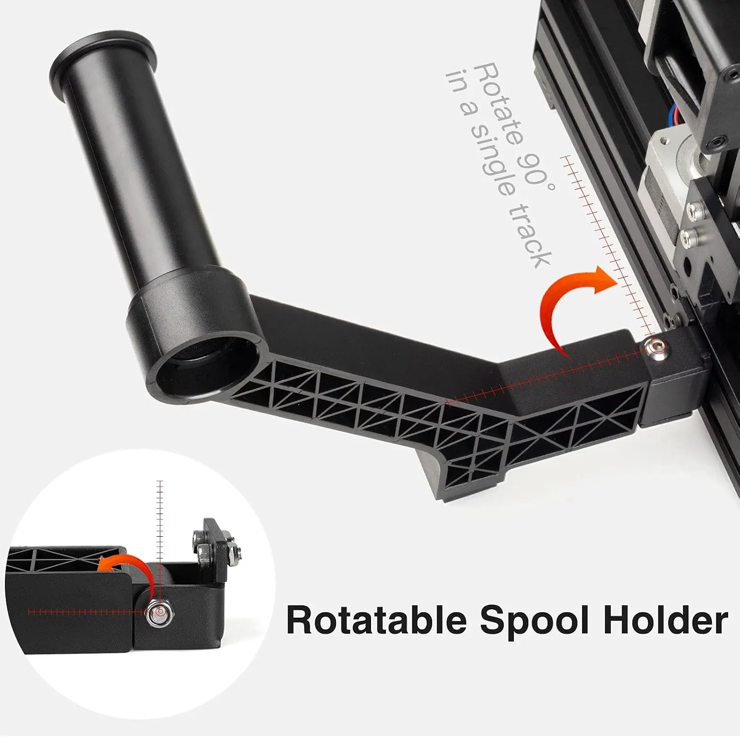 Creality 3D Printer Filament Spool Holder PLA ABS PETG Filament Ender 3/Ender 5 /CR10 Rotatable Filament Spool Holder 3D Printer