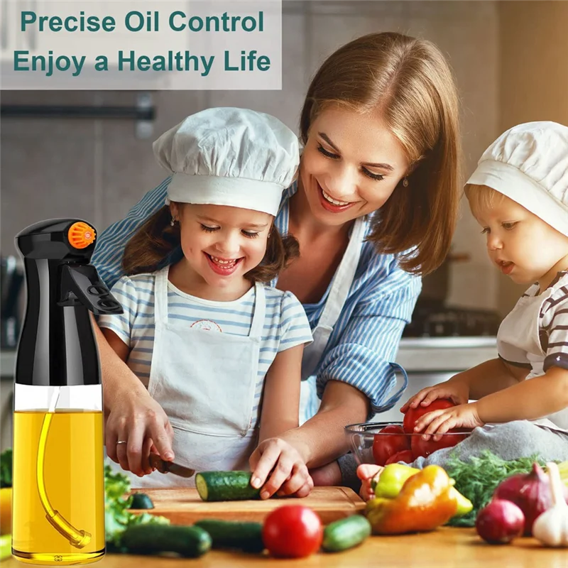 Oil Sprayer for Cooking, Olive Oil Sprayer Mister, Oil Spray Glass Bottle, Food Grade Oil Spritzer for Air Fryer, BBQ